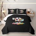 thumbnail image 2 of Feelyou Cartoon Soccer Dripping Twin Quilt Set for Boys, Streetwear Hotdog Twin Coverlet Set, 2pcs, 2 of 7