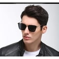 thumbnail image 2 of Men's Box Polarized Sunglasses Metal Driver Sun Shading Sunglasses (Color : E, Size : Medium), 2 of 4