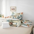thumbnail image 4 of Erosebridal Vintage Seashell Bedding Twin Size, Ocean Starfish Bedding Sets Twin Size, Coral Bed Set, Breathable Bedroom Decorative, 7-Piece, 4 of 6