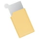 thumbnail image 1 of Espejo de bolsillo Uxcell de acero inoxidable irrompible, espejo compacto de maquillaje con funda de cuero PU (Amarillo, 2.5 x 3.66"), 1 of 7