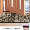 thumbnail image 3 of Brown and Black Leopard Print Door Rugs,Washable Non Slip Door Mats Indoor,Decorative Door Mats,Entry Mat Indoor for Entrance,Bedroom,Kitchen,Bathroom,30"x17", 3 of 6