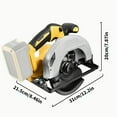 thumbnail image 4 of 20V MAX Battery Cordless Circular Saw, 7-1/4 Inch Brushless Electric Circular Saw with 0-50 Degree Miter Capability, Lightweight Design, Suitable for Woodworking, Stone and Plastic (Without Battery), 4 of 5