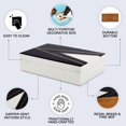 thumbnail image 3 of Handicrafts Home Handmade Kept Dapper Gent Collection Decorative Jewelry Box Organizer - Keepsakes, Trinkets, and Home Decor - Antique Coffee Table Storage, Memory Box, Farmhouse Style Decor, 8x5x2, 3 of 5