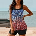 thumbnail image 4 of Hvot&aat Women Tankini Bathing Suits 4th of July Swimsuits American Flag Patriotic Graphic Swimwear with Boyshorts, 4 of 4