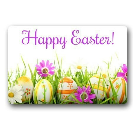 - WinHome Happy Easter Doormat Floor Mats Rugs Outdoors/Indoor Doormat Size 30x18 inches