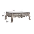 thumbnail image 2 of LiviNest Dresden Vintage Coffee Table: Traditional Bone White Finish with Carved Floral Motifs & Storage Drawers - British Tea Room Center Table for Classic Living Room Decor & Hospitality Settings, 2 of 6