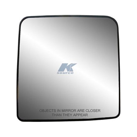 30266 - Fit System Passenger Side Heated Mirror Glass w/ backing plate, Jeep Wrangler 11-17, Wrangler JK 2018, 6 5/ 16" x 6 1/ 8" x 8 1/ 8"