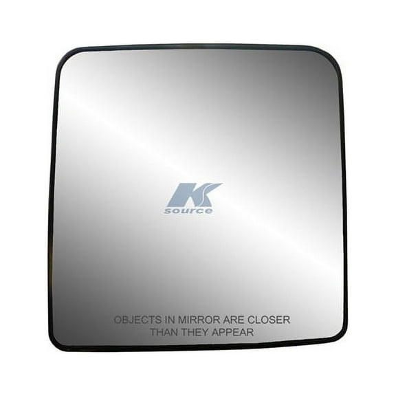 30266 - Fit System Passenger Side Heated Mirror Glass w/ backing plate, Jeep Wrangler 11-17, Wrangler JK 2018, 6 5/ 16" x 6 1/ 8" x 8 1/ 8"