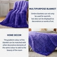 thumbnail image 3 of Teler Faux Fur Weighted Blanket for Adults, Sherpa Queen Size Heavy Blanket for Sleeping, 60” x 80”, 20 lbs,Sunset Purple, 3 of 8