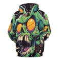 thumbnail image 4 of Psychedelic Zombie Skull Print Oversized Hoodies For Woman Pullover With Pocket Comfortable Fation Pullover Hoodie S-5XL, 4 of 4