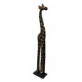 thumbnail image 1 of Thasaba 3 Foot Tall Hand-Carved Wooden Giraffe Statue Decor, 1 of 2