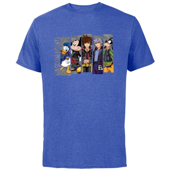 Disney Kingdom Hearts III Mickey Mouse Characters - Short Sleeve Cotton T-Shirt for Adults -Customized-Royal Heather