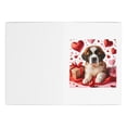thumbnail image 3 of DistinctInk Greeting Card / Note Card - Valentine's Day St. Bernard Puppy - PACK of 10, 3 of 7