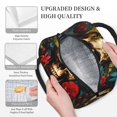 thumbnail image 5 of Haiem Butterfly Flower Plant Skull Printed Lunch Bag Women, Lunch Box Lunch Bag for Women, Small Leakproof Cute Lunch Tote Large Capacity Reusable Insulated Cooler Lunch Container, 5 of 6