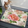 thumbnail image 3 of 2x3 Ft Entryway Area Rug, Farmhouse Pink Floral Kitchen Rug Runner Washable Floor Mat, Spring Blossom Flowers Non Slip Indoor Door Mat Throw Carpet for Bathroom Living Room Bedroom, 3 of 8
