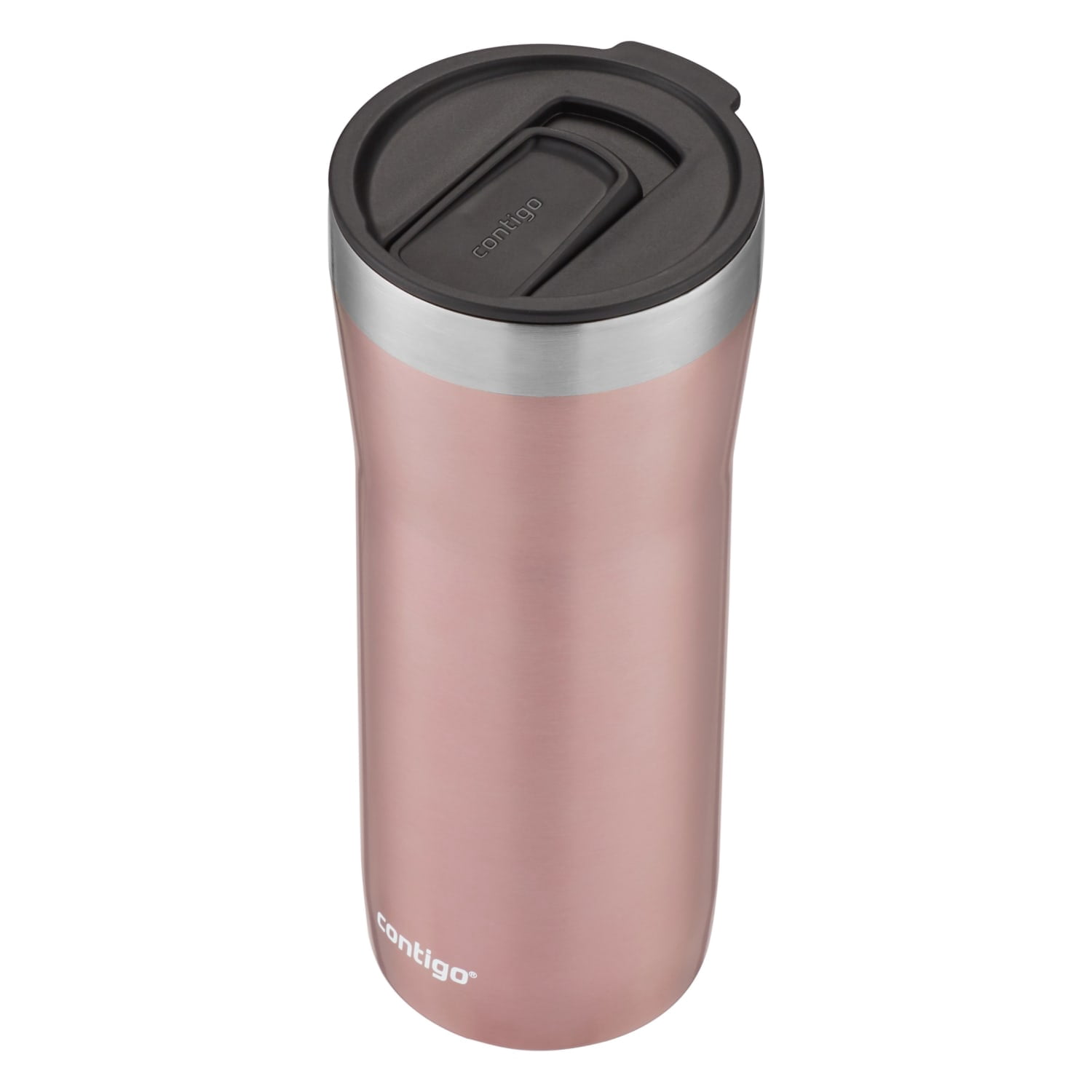 Contigo Streeterville Stainless Steel Tumbler with Plastic Straw and Splash-Proof Lid, Pineberry, 32oz.