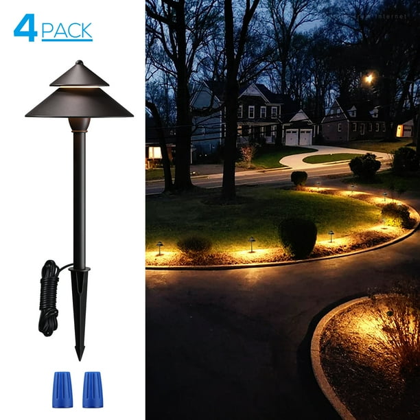 LEONLITE Landscape Lights,LED Pathway Lighting, 3W AC/DC 12V24V Low