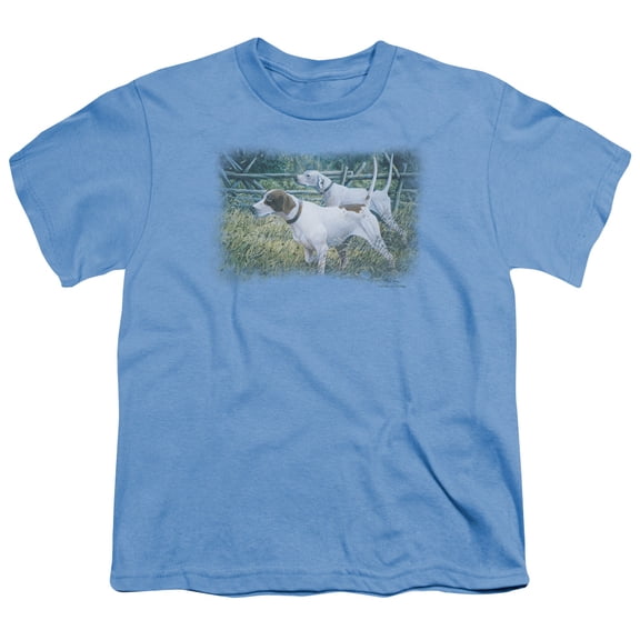 Wildlife - English Pointer Pair - Youth Short Sleeve Shirt - X-Large