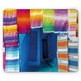thumbnail image 1 of Ethnic Mouse Pad, Moroccan Street Shop View with Vibrant Colorful Handcraft Famous Carpets Photo, Rectangle Non-Slip Rubber Mousepad, Multicolor, by Ambesonne, 1 of 2