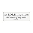 thumbnail image 2 of Scripture Walls Psalm 93:4 White Bible Verse Canvas Christian Wall Art Ready to Hang Unframed, 2 of 7