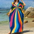 thumbnail image 4 of Qepwscx Cocktail Dresses for Women 2026 Elegant Classy Fall Long Sleeve Midi A Line Flowy Modest Party Dress Free Size, 4 of 7