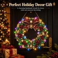 thumbnail image 5 of Wreath Christmas Pearl Diamond Painting Pendant Kits with LED String Lights,DIY Acrylic Christmas Diamond Art Hanging Kit for Adults,Christmas Ornaments for Home Party Wall Decor and Gift, 5 of 7