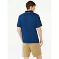 thumbnail image 3 of Free Assembly Men's Tipped Pique Polo Shirt with Short Sleeves, 3 of 6