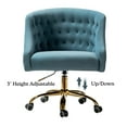 thumbnail image 4 of 14 Karat Home Swivel Office Chair with Gold Base, Extra Large Size Adjustable Desk Chair for Computer, Blue, 4 of 9