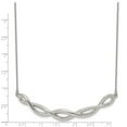 thumbnail image 3 of White Stainless Steel necklace Cable with pendant Fancy 18 in 1.45 mm, 3 of 3