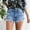 Light Blue2, variant on Babysbule Women Shorts Women Summer Short Jeans Denim Female Pockets Wash Denim Shorts