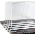 NBW Clear Acrylic Shelf Dividers, Closet Vertical Organizer for Kitchen