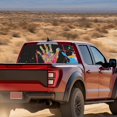 thumbnail image 3 of POLERO Colorful Handprint Splatter Rear Window Decals for Trucks, 66.9" x 22.4" Vinyl Back Window Decal, Waterproof Fit Most Pickup Trucks for Personalized Art, 3 of 6