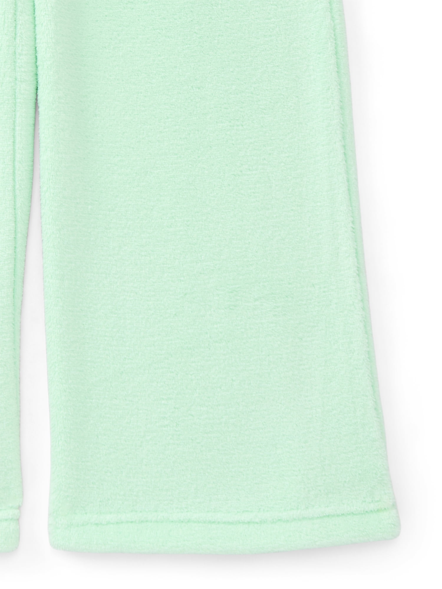 Peanuts Snoopy Girls Plush Wide Leg Sweatpants with Embroidery, Sizes 4-16