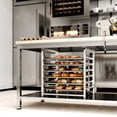 thumbnail image 4 of AmGood Under Table-Mounted Aluminum 6 Tier Sheet Pan / Bun Pan Rack. NSF, 4 of 6
