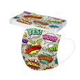 thumbnail image 1 of Dsscvnef 50PC Kids Disposable Face Mask, 3Ply Protective Breathable, Childrens Comic Print Design Breathable Face Mask, 1 of 9