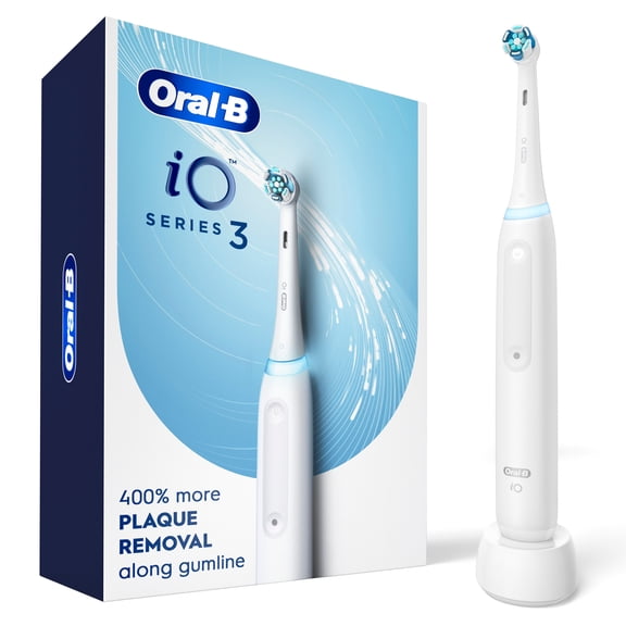 iO Series 3 Electric Toothbrush with (1) Brush Head, Rechargeable, White