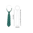 thumbnail image 2 of INSPIRE CHIC Men's Pre-tied Stripe Tie Neck Adjustable Elastic Easy Neckties for College Uniform Green Blue One Size, 2 of 4