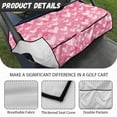thumbnail image 6 of Whosucclay Heart Pattern Design Breathable Golf Cart Seat Cover, Elastic Anti-Slip Golf Cart Seat Protector for Yamaha Club Car EZGO, 52.36" x 32.28", 6 of 7