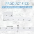 thumbnail image 2 of 1Roll 8 Yards Cotton Twill Tape Ribbons with Stainless Steel Eyelets Flat White 1 inch(25mm), 2 of 6