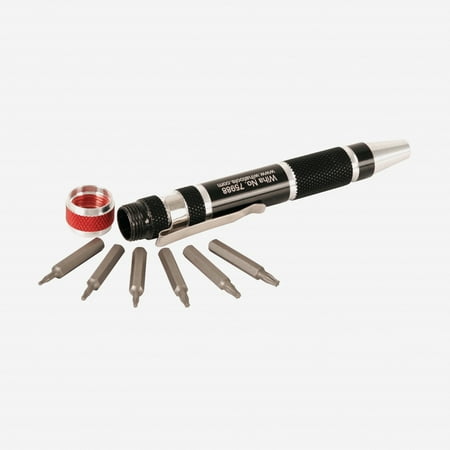Wiha 75985 Torx Pen Handle Storage Micro Bit Screwdriver Set, 7 Pieces