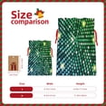 thumbnail image 3 of Naloa Green Disco Lights Drawstring Christmas Bags, 3D Xmas Gift Bags, Christmas Wrapping Bags, Xmas Goodie Bags, Treat Pouch Bags, Party Favor Bags-Small, 3 of 9