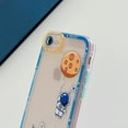 thumbnail image 5 of Compatible with iPhone SE 2022/2020 Case,iPhone 8 Clear Case Women Girls Cute Astronaut Case Camera Lens Protection Soft Silicone Shockproof Case for iPhone 7 4.7 inch (Blue), 5 of 12