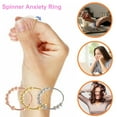 thumbnail image 3 of Rbaofujie Life Tool Anxiety Fidget Women Rings With Beads Stress Relief Spinn Ring Pro Silver, 3 of 6