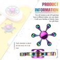 thumbnail image 2 of Finger Spinners Lewtemi Rainbow Metal, 8 piezas, para adultos, 2 of 7