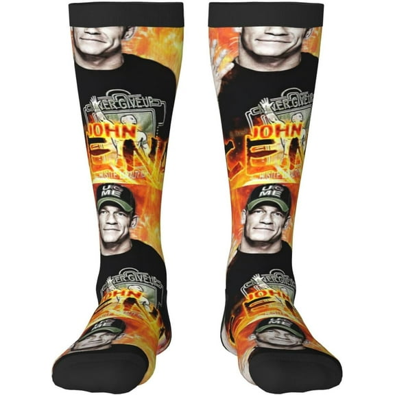 John Cena Stocking Women's Crew Sock High Sock Soft Men's Athletic Socks Outdoor Socks