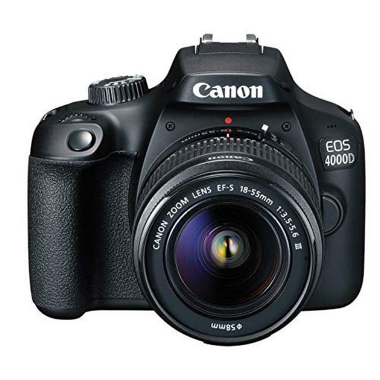 Canon EOS 4000D DSLR Camera Body Kit with 18-55mm Zoom Lens, 64GB