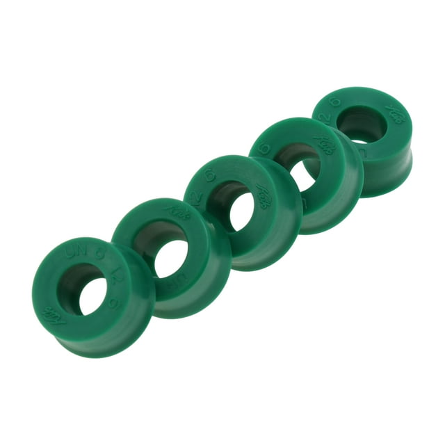 Anillo de sello de aceite universal Unique Bargains Sello de labio UN 6x12x6mm Alta presión TPU Verde 5 Pcs