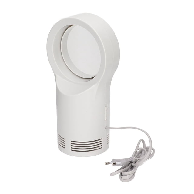 Calentador sin aspas, calentador eléctrico portátil pequeño blanco sin hojas para oficina, hogar, enchufe europeo de 220V