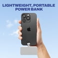 thumbnail image 7 of CHARGEWORX Portable Power Bank with LCD Display, Built-in Lightning Connector, Dual Charge Fast Charge Portable Charger 5000mAh, Compatible with iPhone 14, 13, 12 & Older (White ), 7 of 7