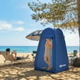 thumbnail image 2 of Outsunny Pop Up Shower Tent, Outdoor Privacy Changing Dressing Room, Blue, 2 of 10